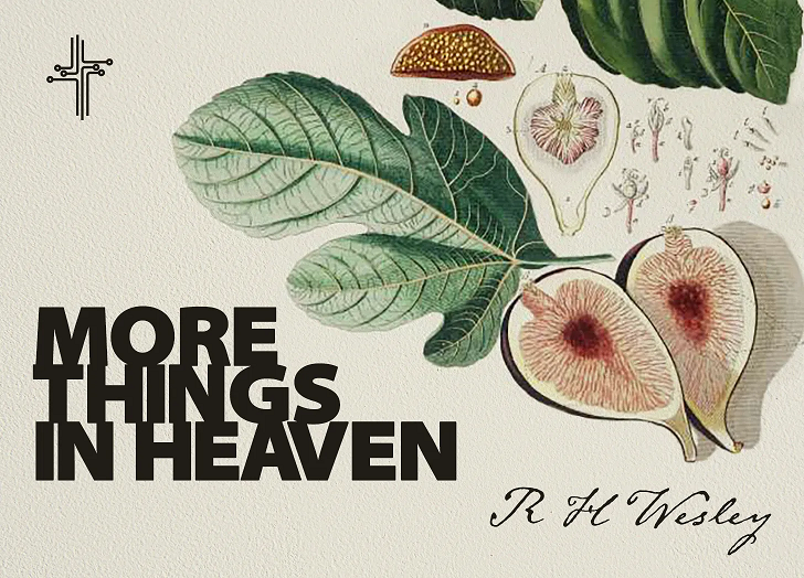 The logo of Rob's story, "More Things in Heaven", published in Incensepunk.