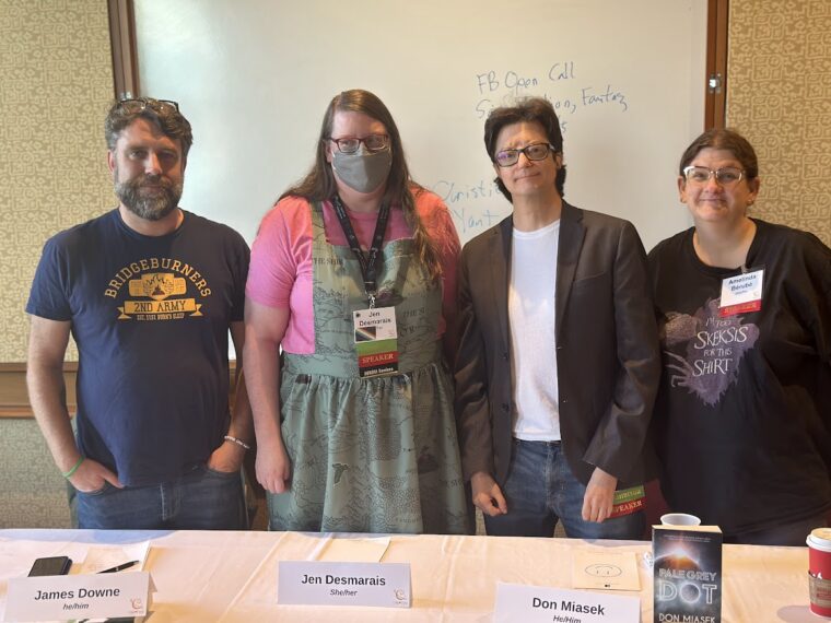 James Downe, Amelinda Bérubé, Don Miasek, and Jen Desmarais.