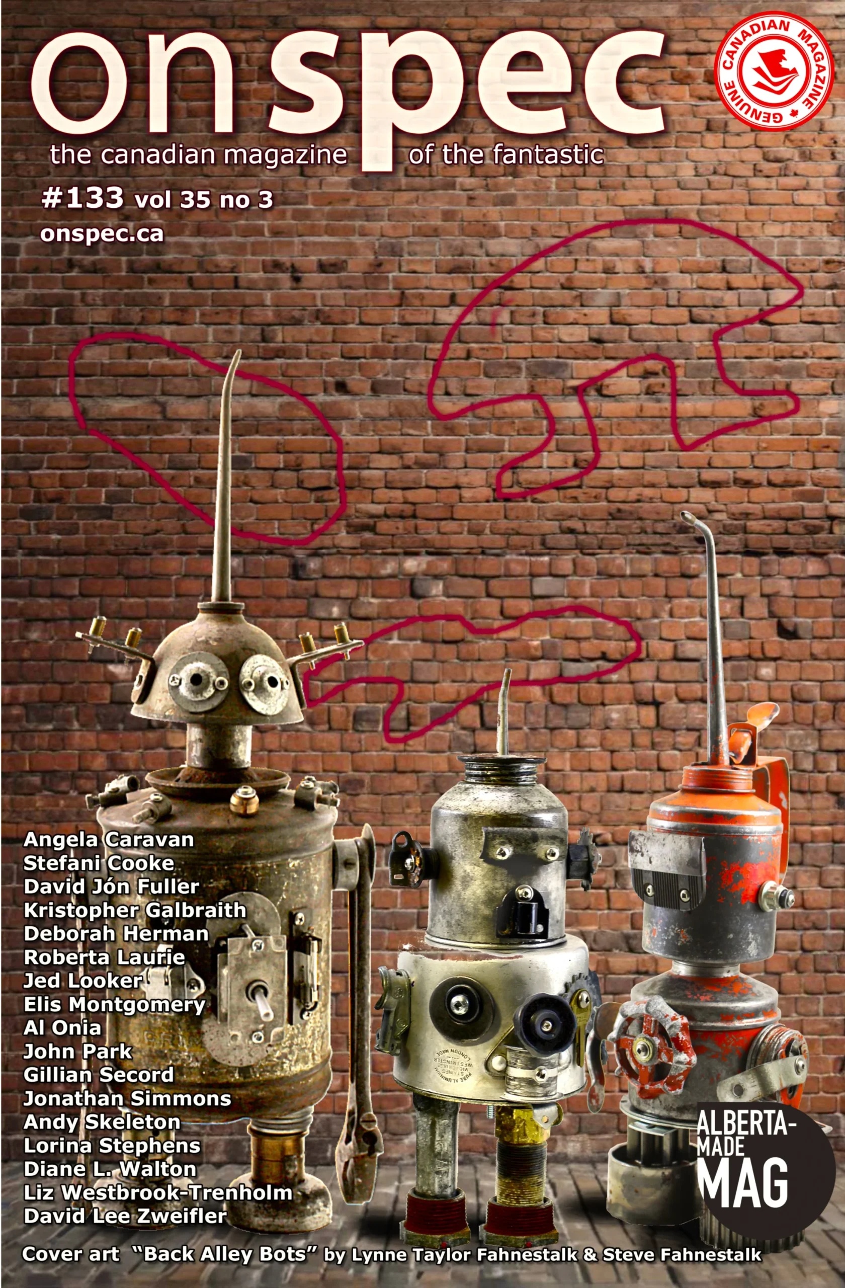 The cover to On Spec #133.